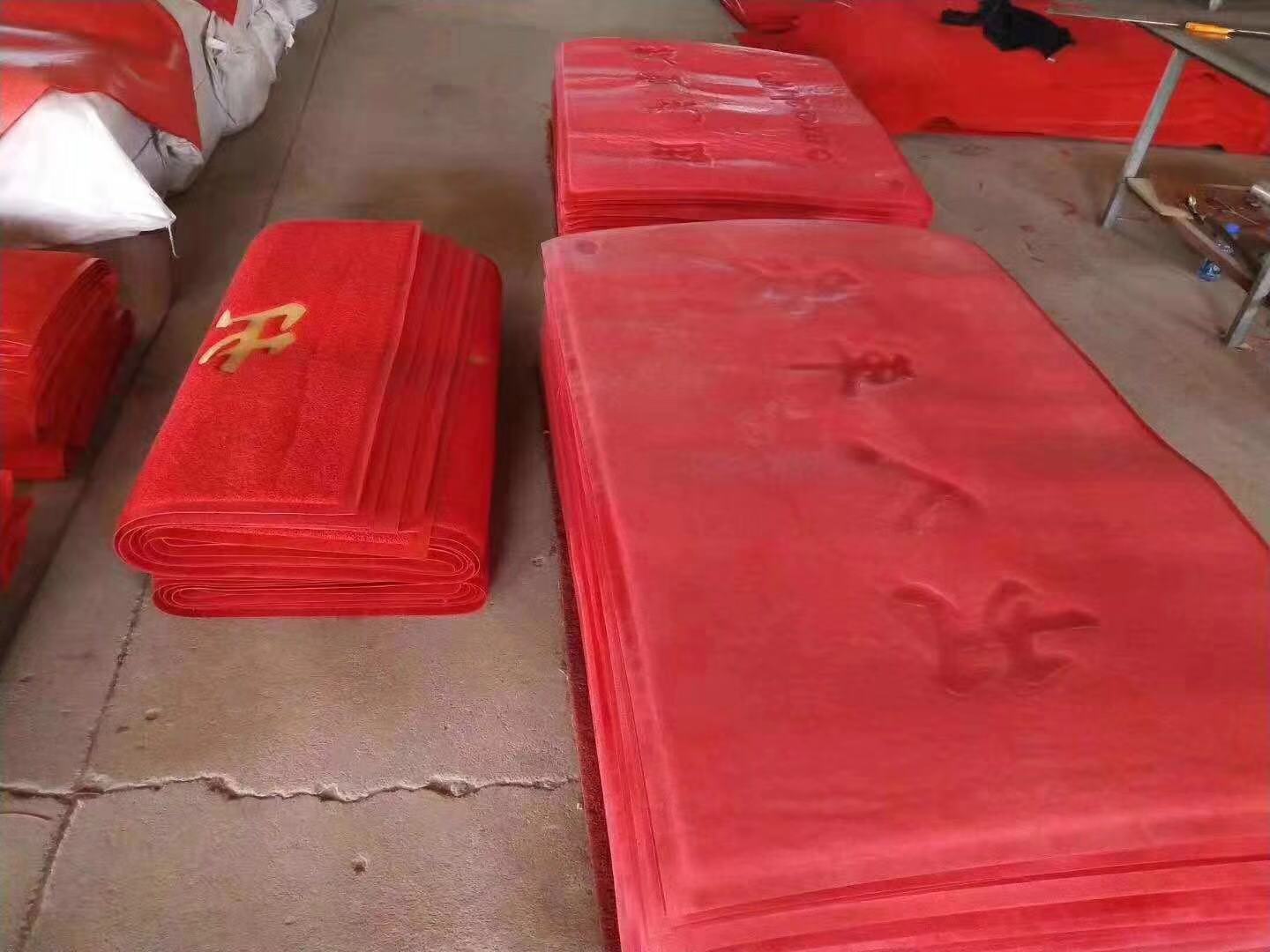 拉丝喷丝发泡底pvc刮沙蹭土大红喜庆开业出入平安欢迎光临门口垫详情7