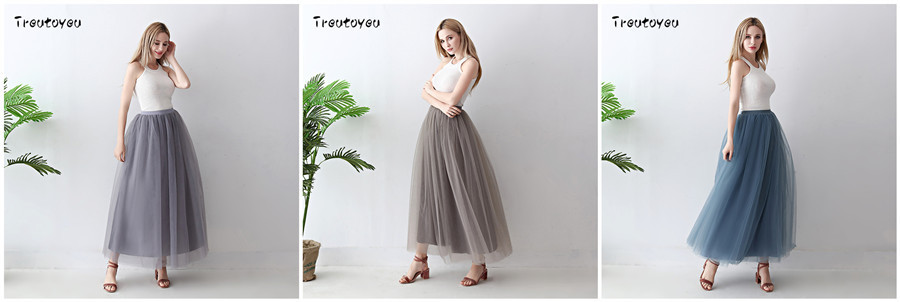 European and American mid-length tulle skirt, tutu skirt for adults, tulle skirt for balls, tulle skirt for women pic 5
