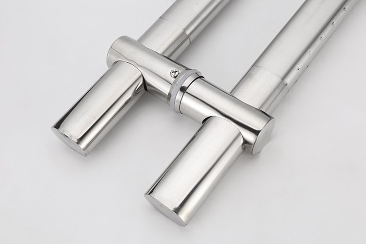 Thickened stainless steel tempered glass door handle, glass door handle handrail, large door handle hole distance adjustable handle pic 15