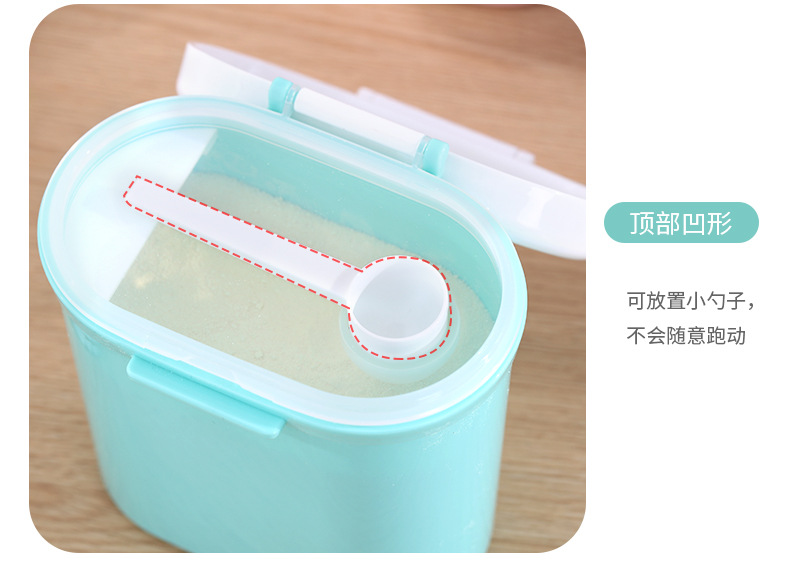 Portable milk powder box for going out, large-capacity milk powder storage can for babies, portable sealed box for baby milk powder, milk powder compartment pic 9