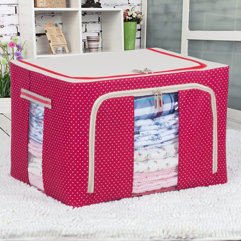 牛津布收纳箱大号可折叠收纳盒装衣被子玩具超大整理箱批发储物详情38