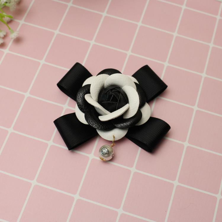 New handcrafted pearl bow from South Korea, DIY phone case materials, headwear, shoe flower accessories, embossed leather, camellia pic 5