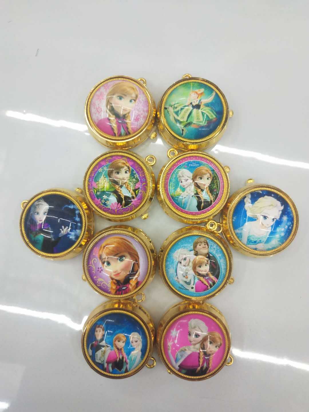 Wholesale of golden rotating anime cartoon wall watch gyroscope rotating pocket watch pic 11