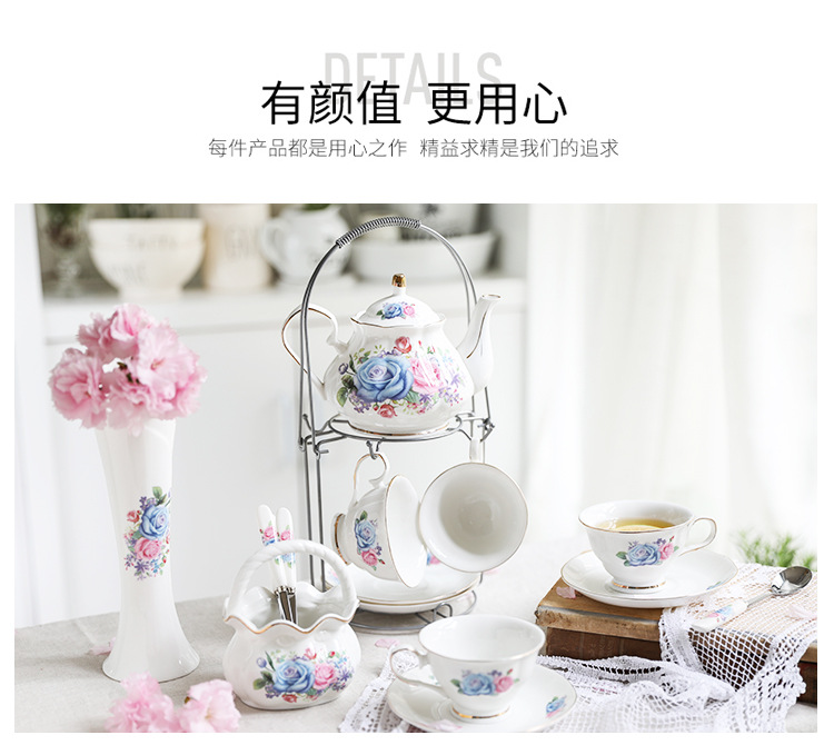 禔福轻奢复古陶瓷杯下午茶茶具套装批发闺蜜新婚礼物陶瓷咖啡杯详情7