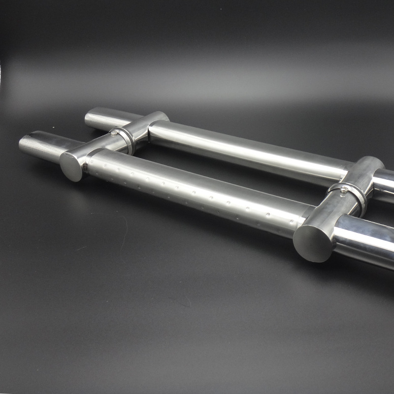 Thickened stainless steel tempered glass door handle, glass door handle handrail, large door handle hole distance adjustable handle pic 10