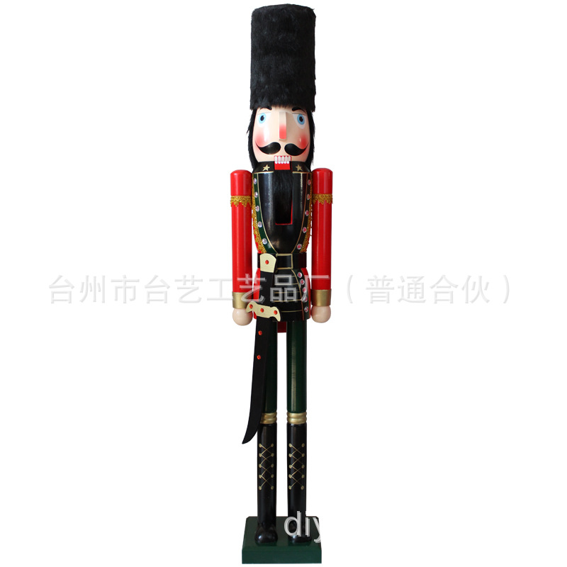 Large nutcracker 150CM in stock, soldier puppet 1.5m, hotel Christmas decorative handicrafts and ornaments pic 15