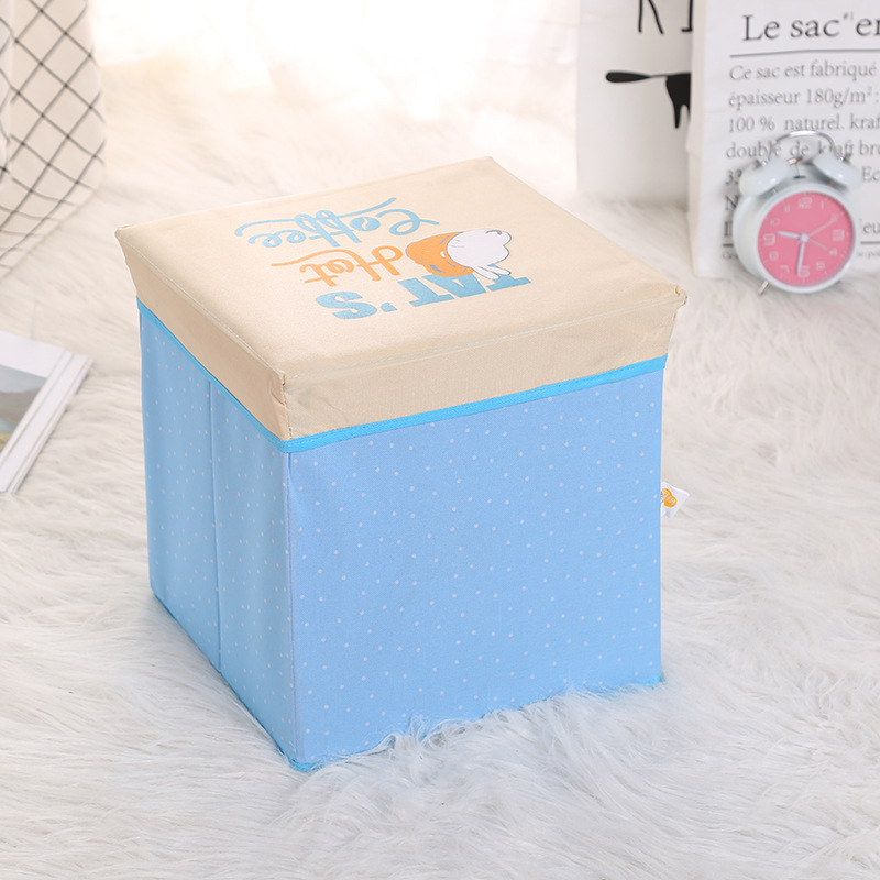 Wholesale of large-capacity household storage boxes, underwear storage boxes, shoe-changing storage stools, and fabric home goods organization boxes pic 14