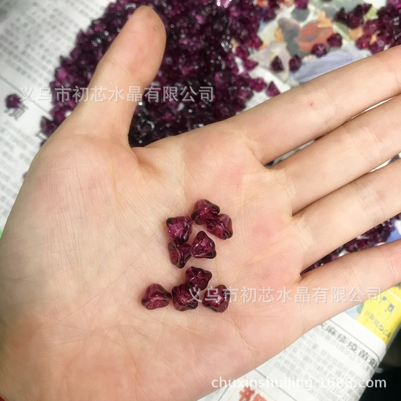 Quality Czech glass 6*8mm wax apple small morning glory diy accessory, flower center small flower, ancient-style material pack pic 15