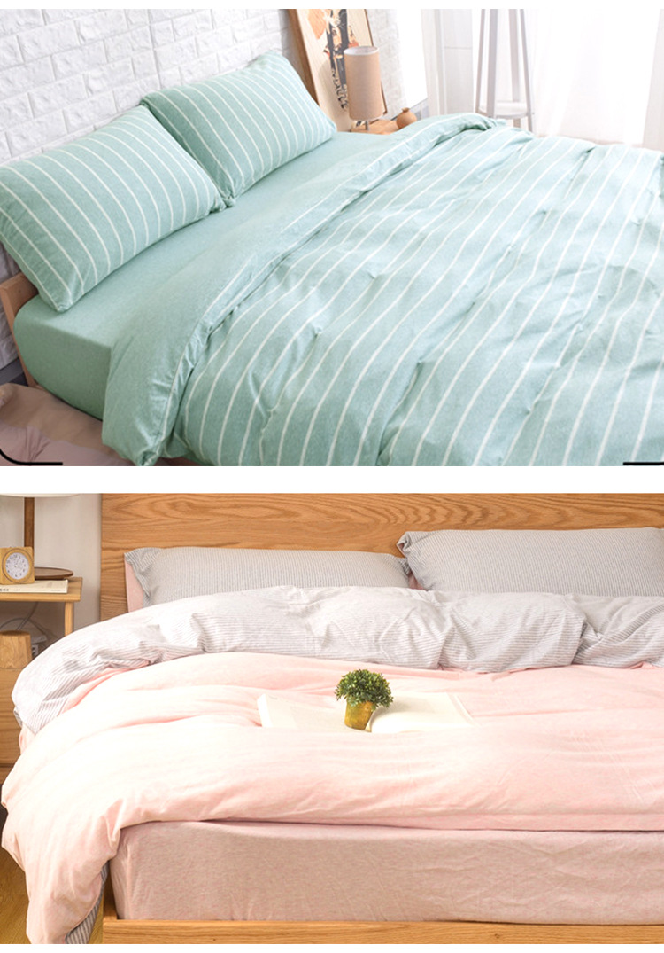 Class A Indian cotton quilt covers, Japanese knitted cotton striped quilt covers, single items, bedding, consignment, single and double wholesale pic 9