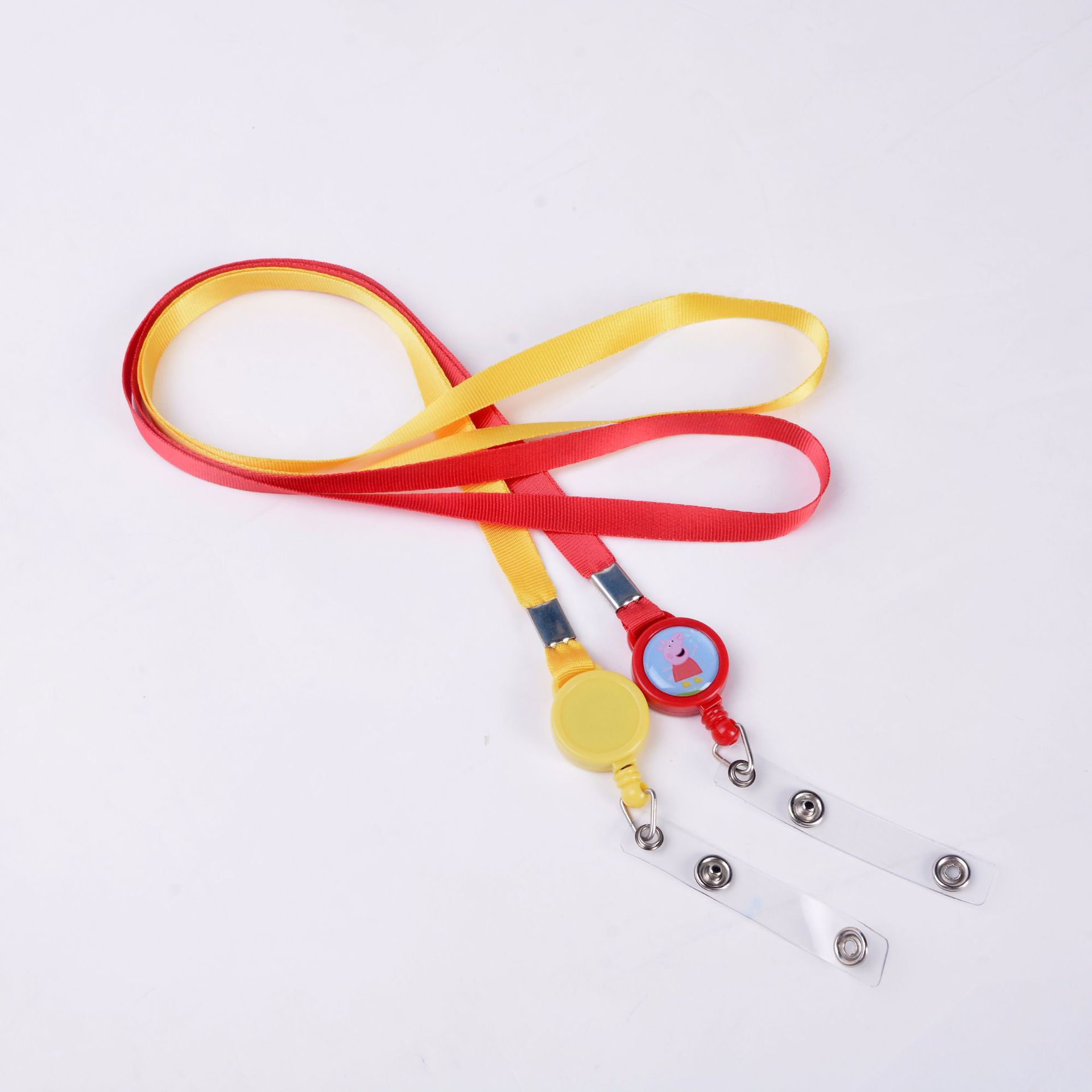 Cute telescopic Korean rope, student card hanging rope, easy-pull buckle, small and clear, bus card protective cover, long rope pic 9