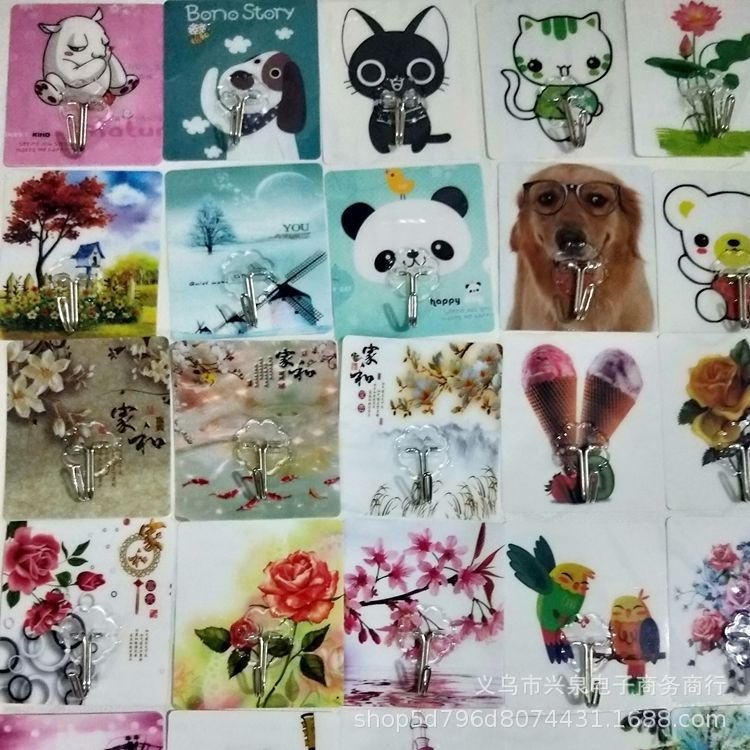 【 Zone 1-1 】 Thick Invisible Adhesive Hook 2500 per box. Invisible adhesive hook, hook adhesive hook, hot sale at street stalls in the Jianghu area. No-drilling adhesive hook, kitchen and bathroom wall adhesive pic 3