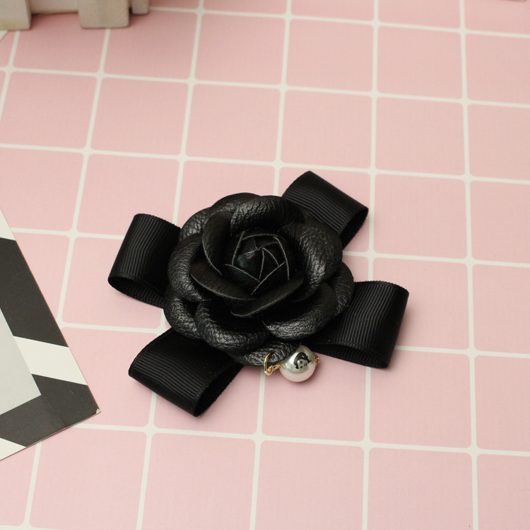 New handcrafted pearl bow from South Korea, DIY phone case materials, headwear, shoe flower accessories, embossed leather, camellia pic 6