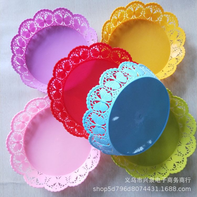 【 Districts 3-7 】 Butterfly-shaped hollowed-out fruit plates 540 yuan per box, wholesale supply for general merchandise. Lace fruit plates, hollowed-out fruit baskets, snack and candy plates, wholesale supply for 1 yuan pic 5