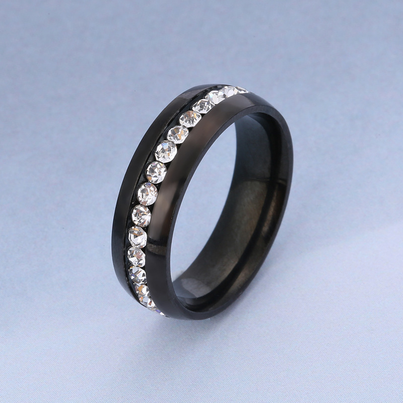 跨境热卖钛钢戒指小众单排水钻镶钻精美戒指不锈钢饰品厂家直供详情13