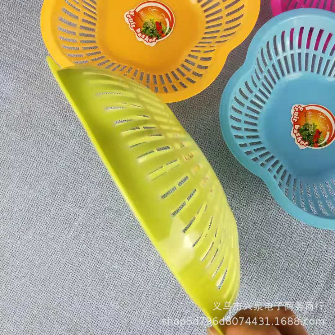 【 Zone 3-7 】A-15 Colored Fruit Baskets: 600 yuan per box. Fruit baskets, snack baskets, flower-shaped new material hollow fruit baskets, melon and fruit baskets: One yuan product pic 6