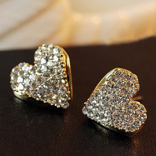 欧美时尚精美饰品流行热销速卖通新款烧焊水钻爪链水滴耳钉耳环女详情3