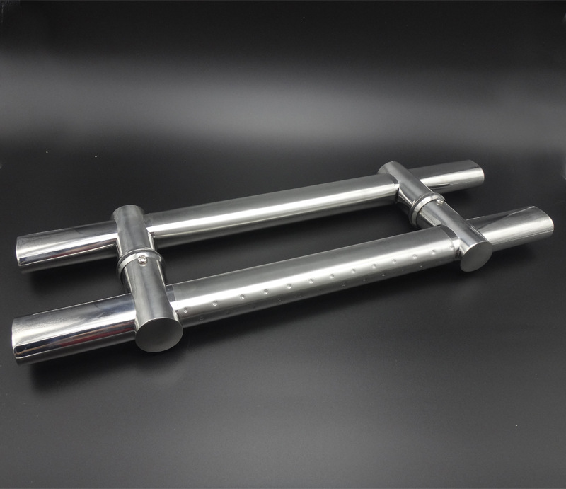 Thickened stainless steel tempered glass door handle, glass door handle handrail, large door handle hole distance adjustable handle pic 12