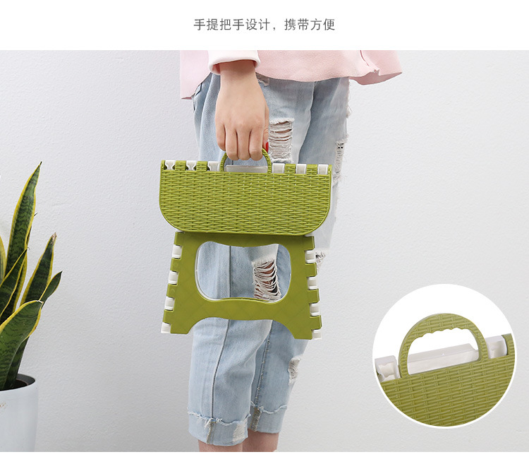 地摊加厚塑料折叠凳子 儿童凳轻便手提式火车小凳子 成人矮凳详情15