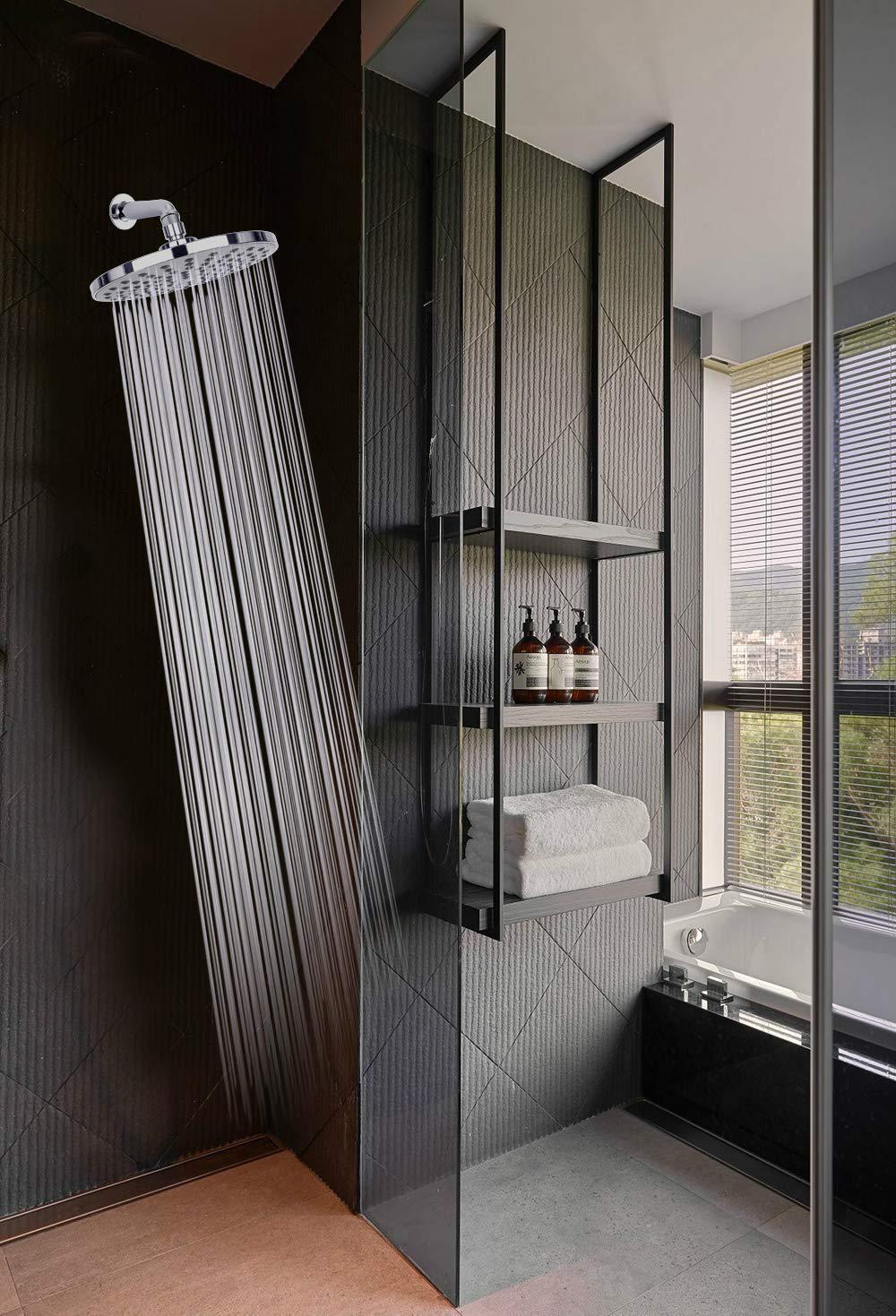 Wholesale of 8-inch round electroplated shower heads and cross-border concealed shower and bath shower heads in Xiamen pic 47