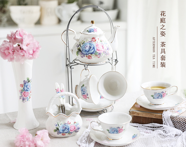 禔福轻奢复古陶瓷杯下午茶茶具套装批发闺蜜新婚礼物陶瓷咖啡杯详情4