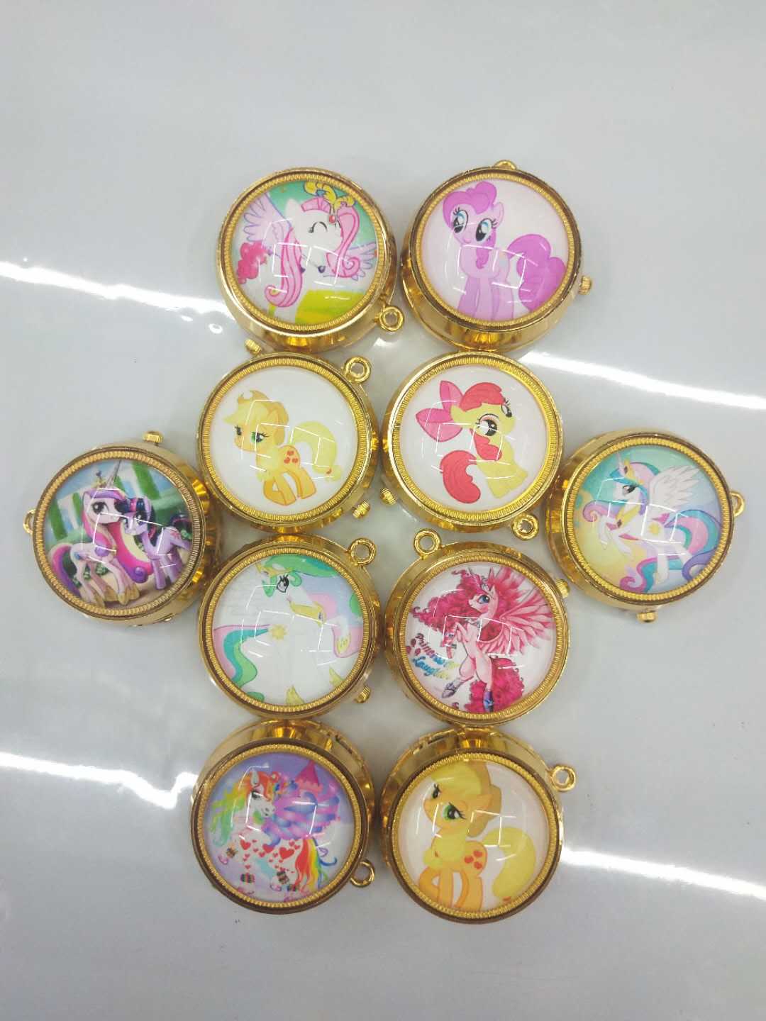 Wholesale of golden rotating anime cartoon wall watch gyroscope rotating pocket watch pic 22