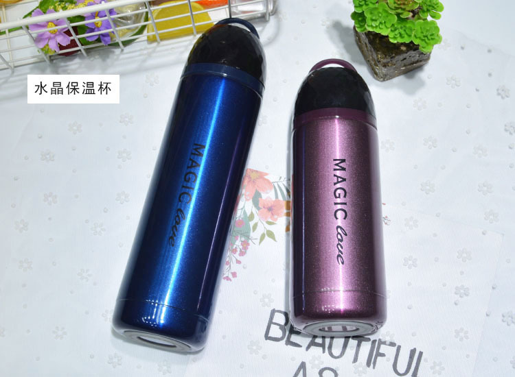 促销礼品印logo慕色水晶保温杯男女学生不锈钢情侣水杯便携水壶杯详情1