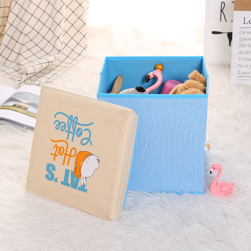 Wholesale of large-capacity household storage boxes, underwear storage boxes, shoe-changing storage stools, and fabric home goods organization boxes pic 15