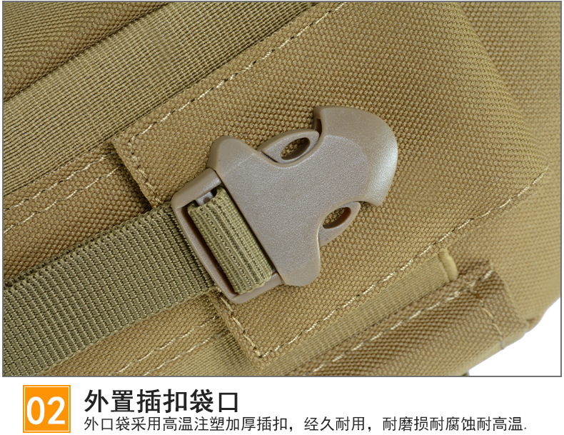 Yitu Army Camouflage Mountaineering Small waist Bag, crossbody crossbody single-shoulder bag, mobile phone waterproof sports outdoor waist bag Tactical bag pic 19