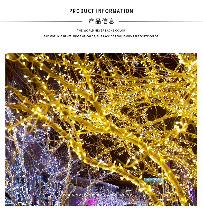 厂家批发led灯串户外满天星彩灯圣诞灯婚庆串灯节日装饰灯闪灯详情19