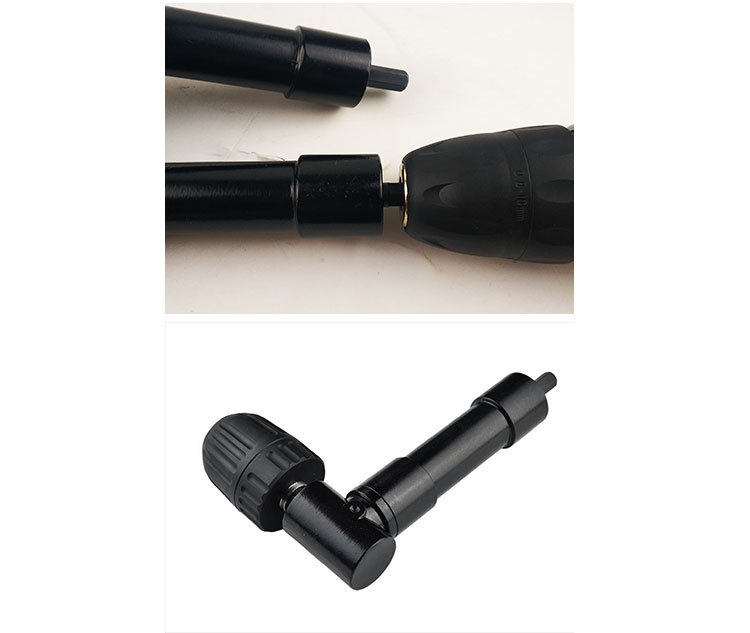 90-degree right-angle electric drill, three-jaw chuck, screwdriver chuck adapter, narrow space drill, alloy drilling accessory tool pic 9