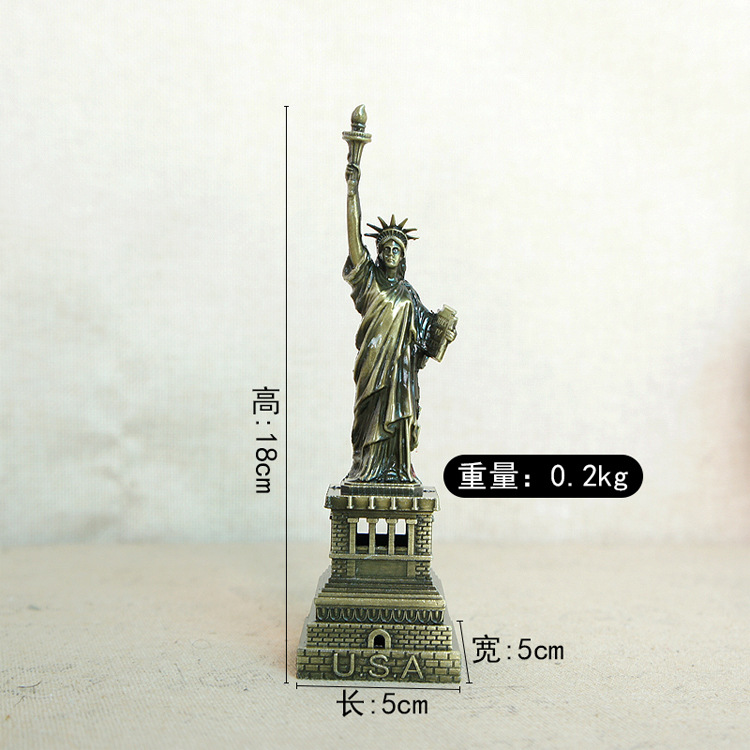 Creative metal handicrafts, American home craft ornaments, Statue of Liberty model ornaments in multiple sizes pic 10