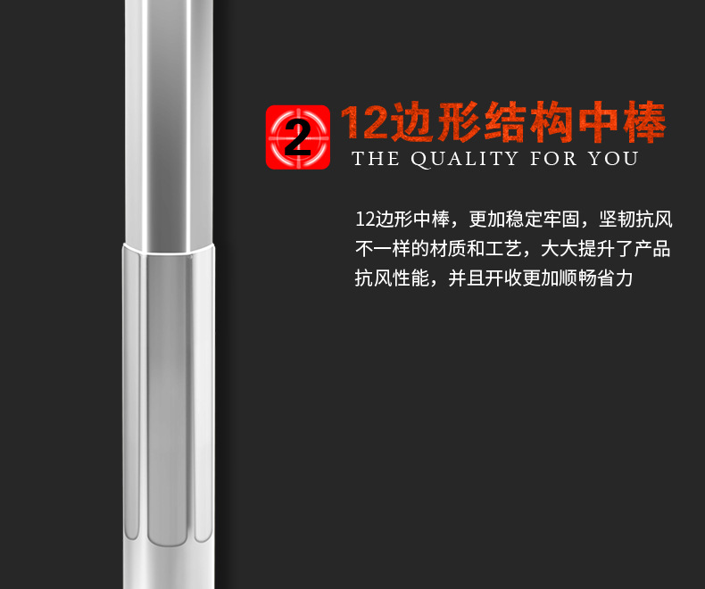 511 Umbrella, extra-large 140 fully automatic umbrella, folding and reinforcing, wind-resistant, sunny and rainy dual-purpose black rubber sunshade pic 9