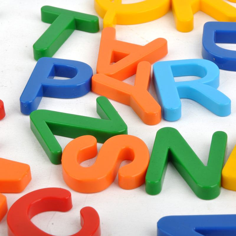 热卖多色磁性环保字母贴儿童益智玩具磁力贴冰箱贴大写字母拼图详情13