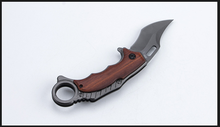 Upgraded outdoor folding knife X62 claw knife, camping self-defense portable small straight multi-functional claw knife, fruit knife pic 9