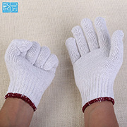 进口红纱黑胶十三针尼龙起皱透气耐油防滑防静电半挂劳保手套通用手套用品详情11