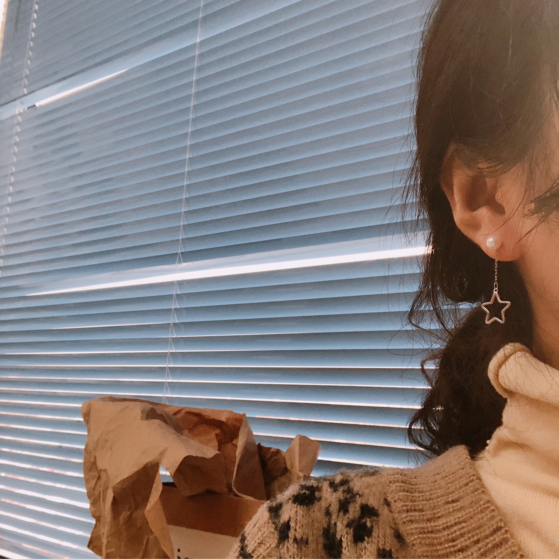 四爪钻耳钉韩国925纯银迷你镶钻耳饰女简约气质百搭日系银饰品E10详情4