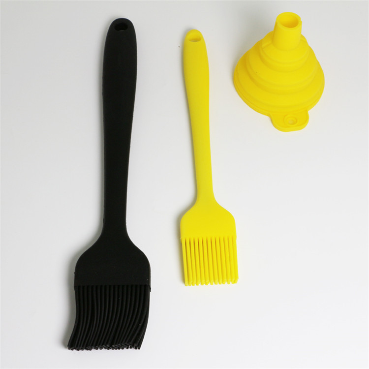 一体式硅胶油刷硅胶刷烧烤刷子烘焙刷子不粘锅抹油毛刷子厨房工具详情6
