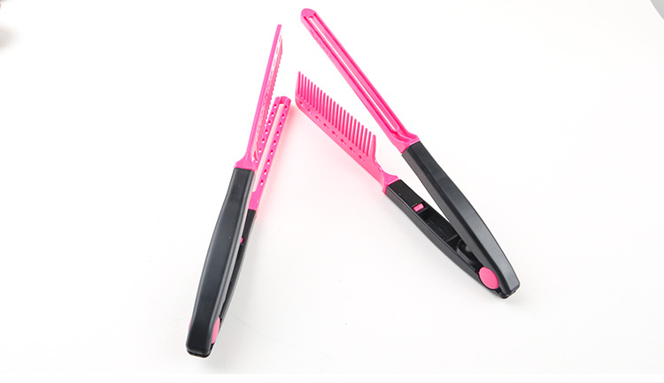 Folding small combs, V-shaped splint combs, portable travel combs, plastic straightening combs, spring folding combs are in stock for wholesale pic 10