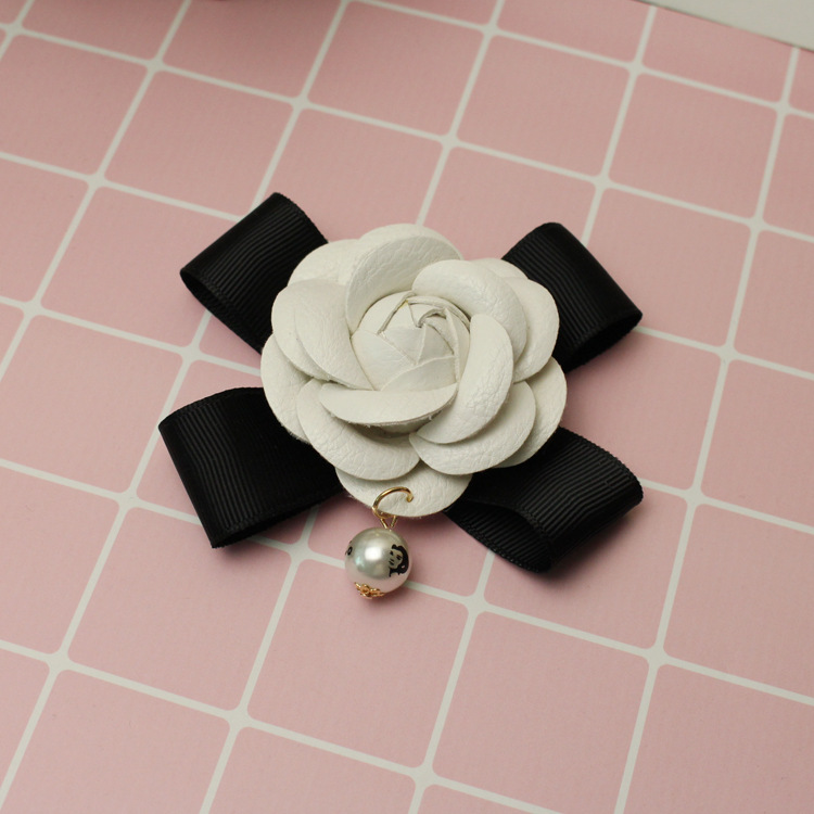 New handcrafted pearl bow from South Korea, DIY phone case materials, headwear, shoe flower accessories, embossed leather, camellia pic 7