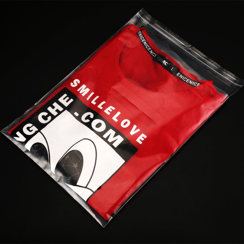 Wholesale pe bags, transparent clothing packaging bags, warning words, high-pressure soft plastic bags, self-adhesive bags pic 324