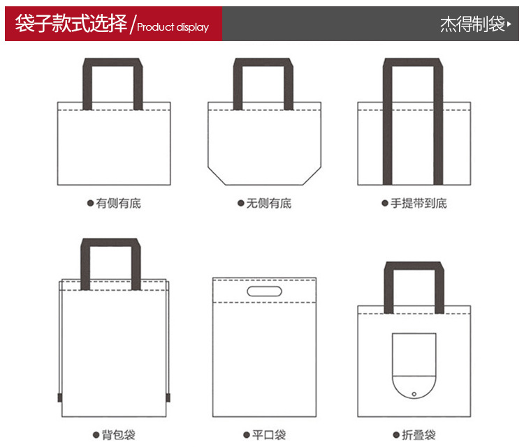 In-stock buckled non-woven fabric bags, blank folding heat-pressed handbags, high-end non-woven fabric shopping bags with printed logos pic 30