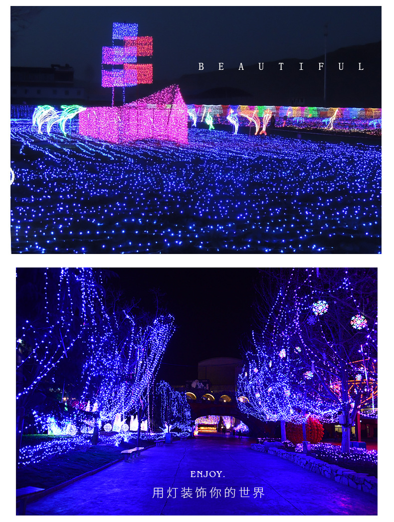 厂家批发led灯串户外满天星彩灯圣诞灯婚庆串灯节日装饰灯闪灯详情22