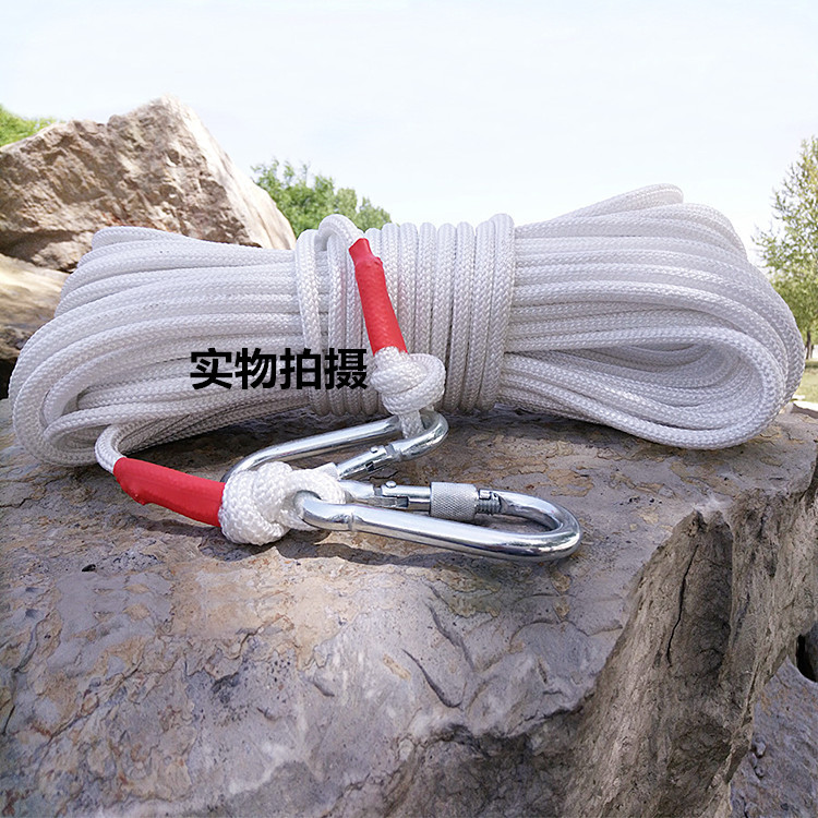 8MM steel wire core household fire safety escape rope, life-saving emergency rope, descent rope for outdoor rock climbing and mountaineering, free shipping pic 7
