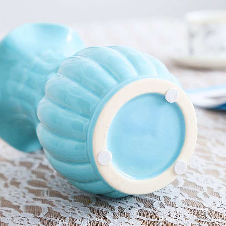 2026 White Ceramic Vase Home Decoration Sample room, Nordic ruffled edge flower vase, Chaozhou Vase manufacturer, small size pic 14