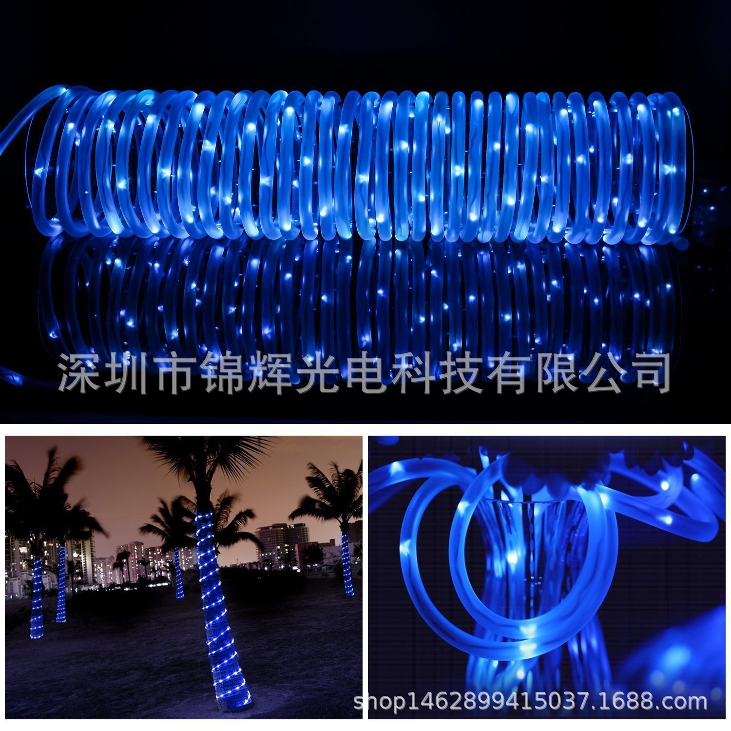 Best-selling solar tube light strings, battery boxes, round tube light strings, courtyard and garden waterproof rope light strings on Amazon e-commerce pic 17