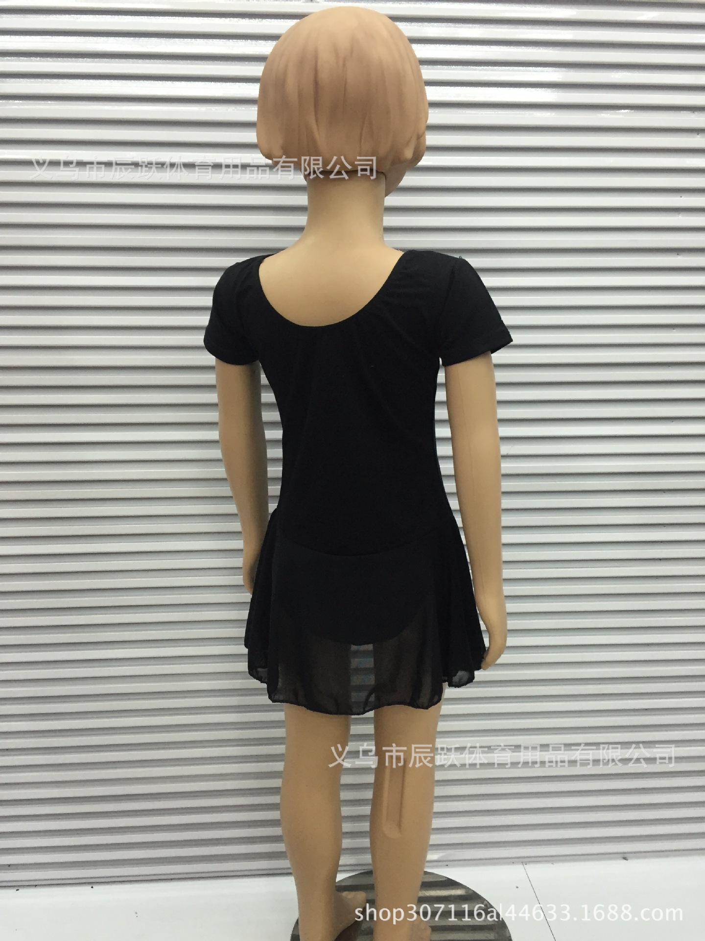 儿童成人纯棉体操服芭蕾舞蹈服儿童网纱连体服110cm-170cm详情5