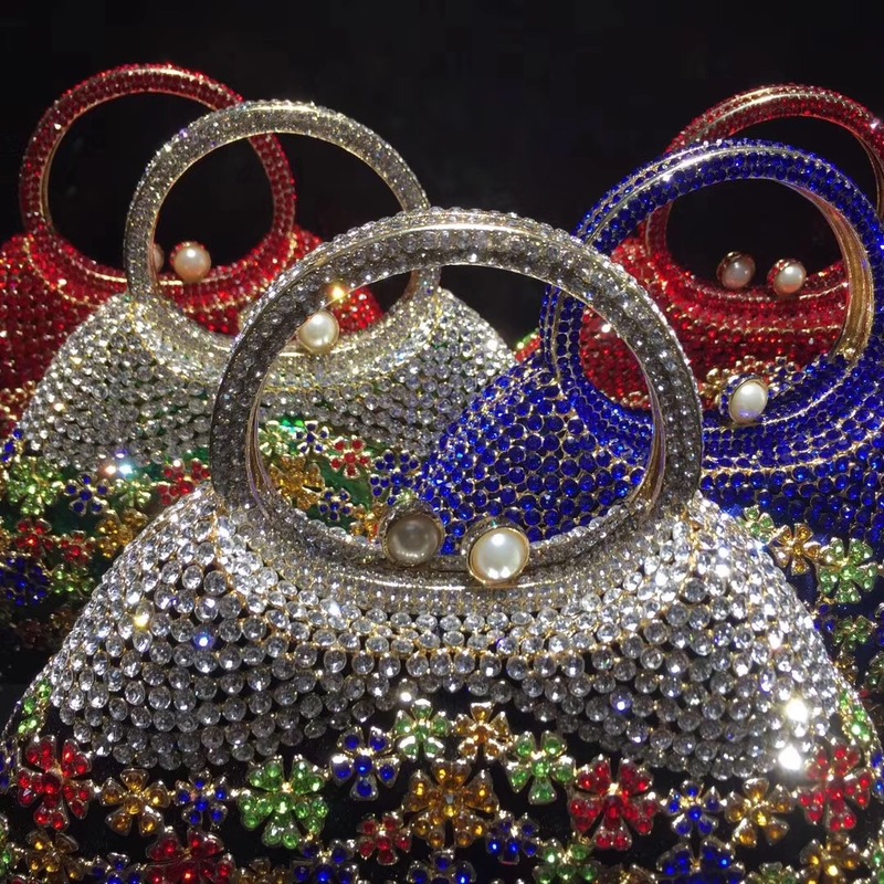 BL086 AliExpress Water Diamond Bag, Perforated Metal diamond-encrusted Dinner Bag, Full Diamond handbag for Foreign Trade Ladies, Banquet Bag pic 61