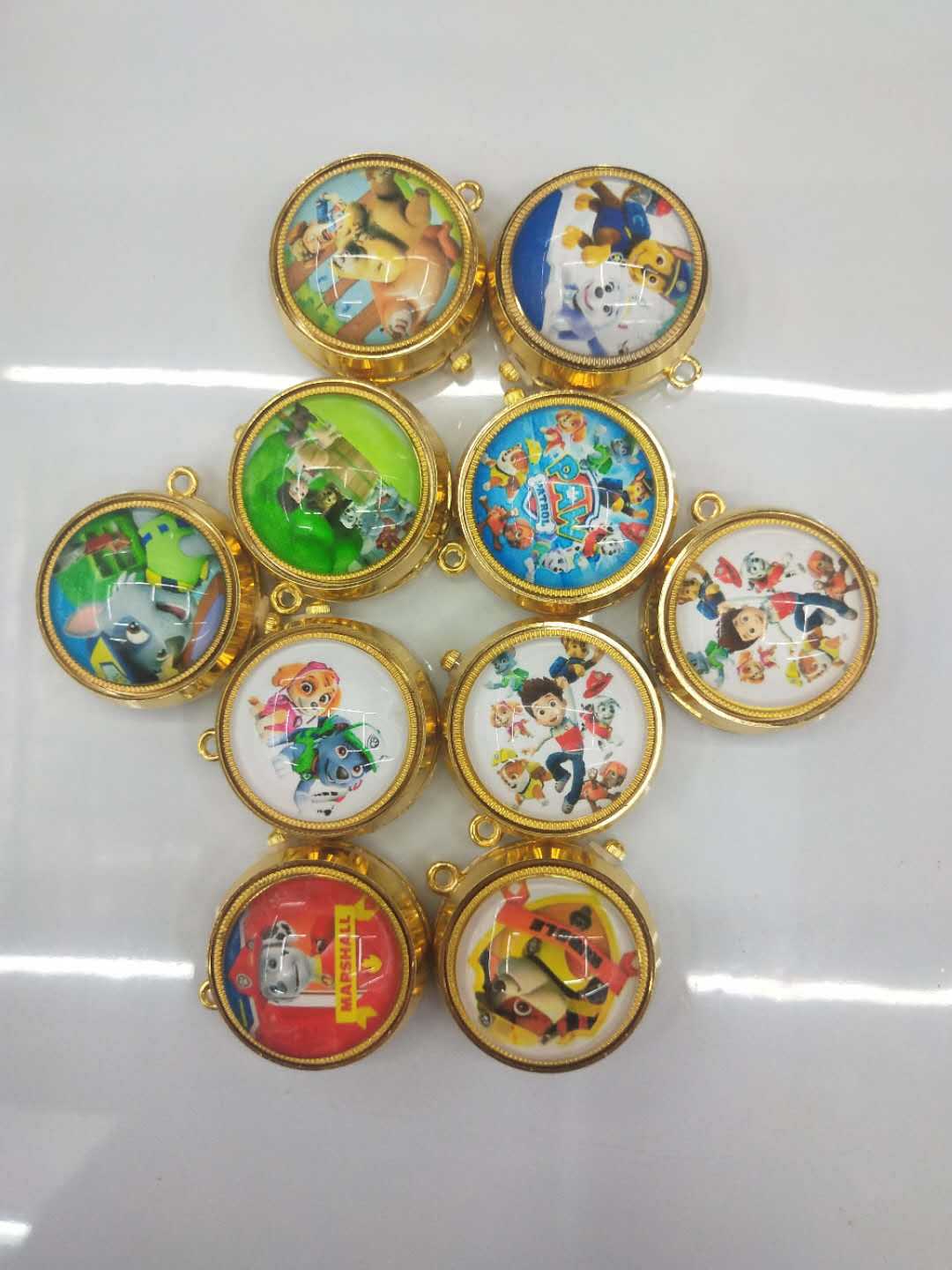 Wholesale of golden rotating anime cartoon wall watch gyroscope rotating pocket watch pic 21