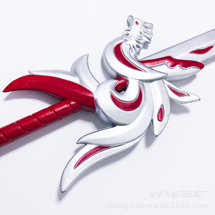 闹海周边盘龙冰锤敖光龙牙刀大号红樱火尖枪玩具模型男孩详情2