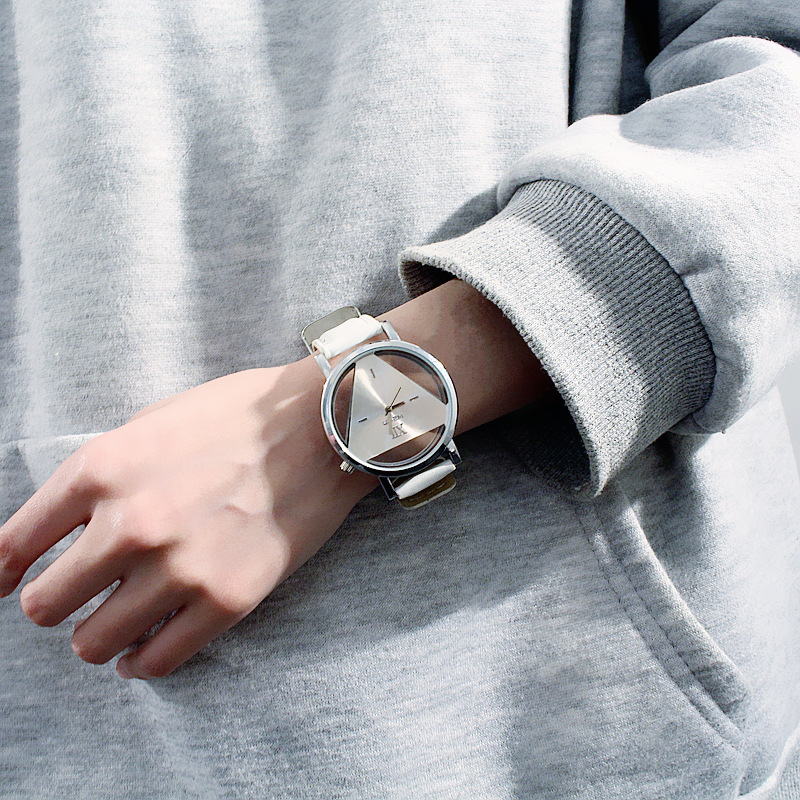 别样chic简约原宿三角形手表个性时尚双面镂空韩国潮流学生情侣表详情10